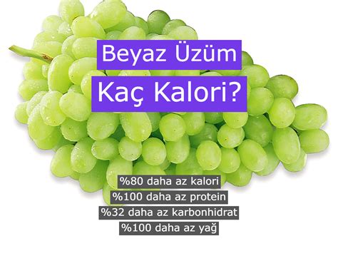 beyaz üzüm kaç kalori